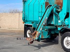 2001 Peterbilt 320 Amrep Automated Side Loader Garbage Truck