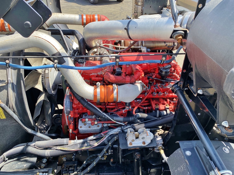 2008 Autocar Heil Rapid Rail 30 Yard Side Loader Garbage Truck