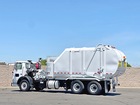 2008 Autocar Heil Rapid Rail 32 Yard Side Loader Garbage Truck