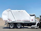 2008 Autocar Heil Rapid Rail 32 Yard Side Loader Garbage Truck