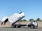 2008 Autocar Heil Rapid Rail 32 Yard Side Loader Garbage Truck
