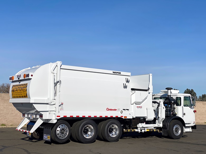 2011 Autocar Wayne Curbtender 31 Yard Side Loader Garbage Truck