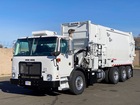 2011 Autocar Wayne Curbtender 31 Yard Side Loader Garbage Truck
