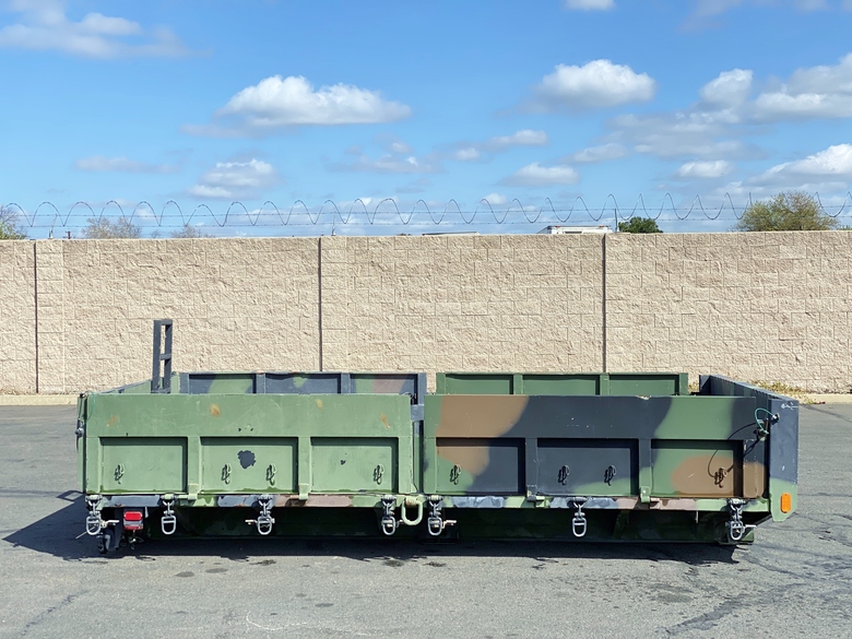 14' Oshkosh MTV Military Flatbed Stake Truck Body