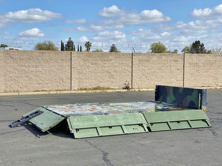 14' Oshkosh MTV Military Flatbed Stake Truck Body